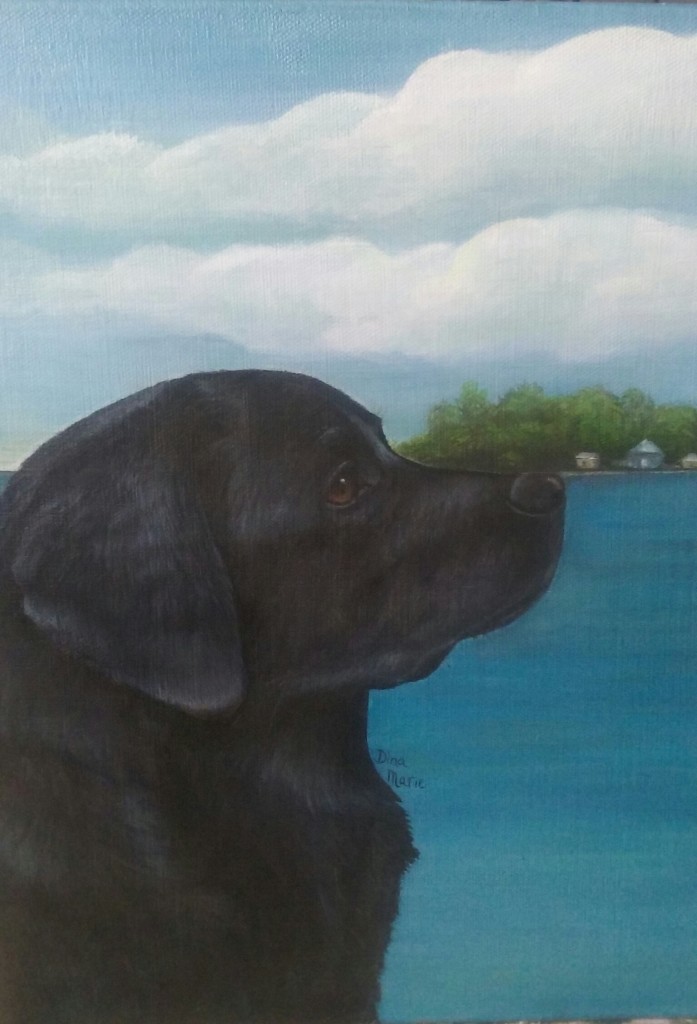 dog painting