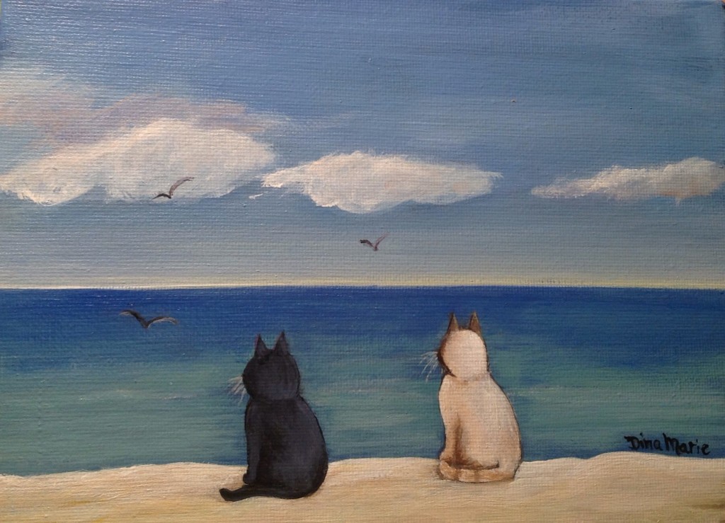 Cat Couple Beach