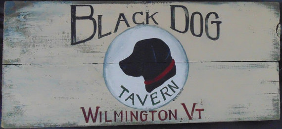 Black Dog Tavern sign