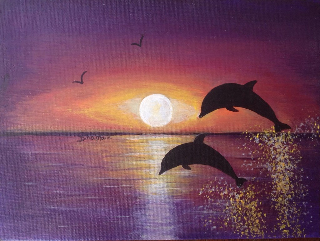 Dolphin Sunset